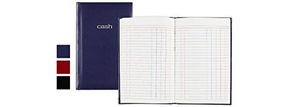 Mead Cash Book, 5" x 7 15/16 inches, Hardbound, 144 pages, Assorted Colors, 6 Pack