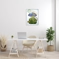 thumbnail image 2 of Mossy Botanical Contemporary Nature Abstract Graphic Art White Framed Art Print Wall Art, 2 of 7
