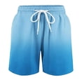 thumbnail image 4 of Boys Swim Trunks Size 13-14 Breathable Comfortable Comfort Soft Shorts 4-Way Stretch Lightweight Toddler Stretch Swim Shorts Beach Boardshorts Swimwear Sky Blue, 4 of 5