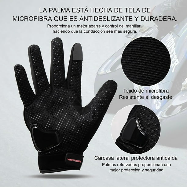 Guantes Para Moto Con Protección Anti Derrapes Color Rojo Talla XL