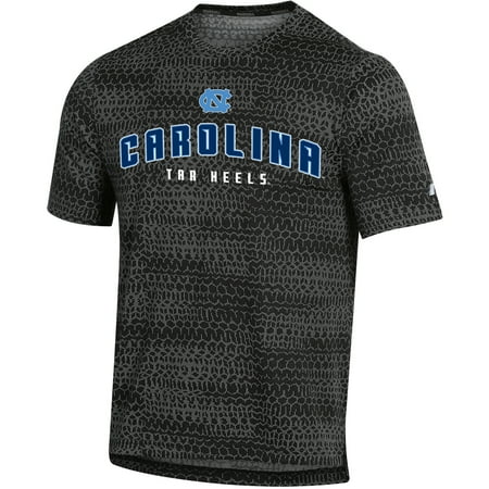 Logoart North Carolina Tar Heels - Men's Russell Black North Carolina Tar Heels Synthetic T-Shirt