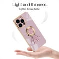 thumbnail image 4 of Nalacover Slim Case for iPhone 15,Cute Cartoon 6D Plating Astronaut Hidden Magnetic Ring Kickstand Soft TPU Shockproof Corner Protection Drop Proof Edge Bumper Cover For iPhone 15,Lightpink, 4 of 12
