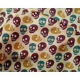 thumbnail image 4 of oneOone Silk Tabby Primrose Fabric Skull Craft Projects Decor Fabric Printed By The Yard 42 Inch Wide, 4 of 4