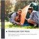 thumbnail image 4 of WASHWEPE 5Ud De Tienda De Aluminio Negro Para Camping Con Triangular Duradero, 4 of 8