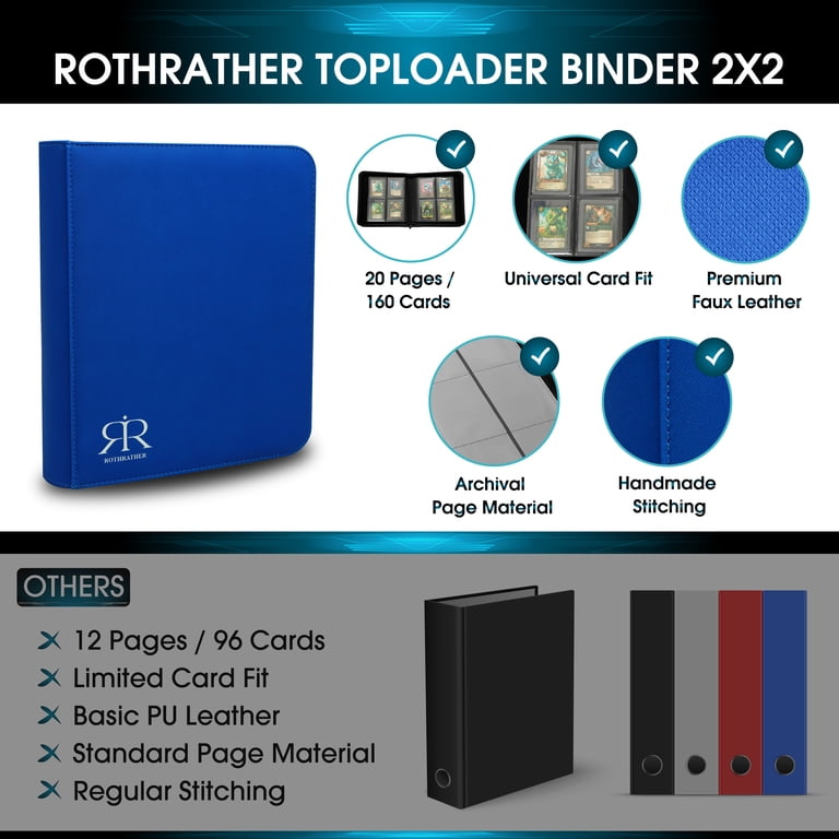 sports card binder for top loaders Amazon.com : Top Loader Binder for 35pt-55pt Cards 216 Slot Toploader Binder with 9-Pocket Pages, 4 PSA Slab Holders & Airtag Compartment, Sports Card Holder for Pokemon, MTG, Lorcana, Baseball &