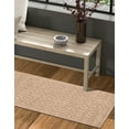 thumbnail image 3 of Unique Loom Outdoor Trellis Textured Collection Area Rug - Spatial (2' x 8' Runner Beige), 3 of 8