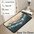 thumbnail image 6 of CURLYOOT Misty Forest Nature Mountain Indoor Doormat, Non-Slip Absorbent Door Mat 24" x 16", Entrance Floor Mat Washable Entry Doormats for Entryway Front Back Door, 6 of 8