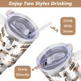 thumbnail image 3 of 40 oz Horse Tumbler With Handle and Straw, 40oz Insulated Stainless Horse Tumbler Coffee Travel Mugs Cup Water Bottle Horse Lovers Gifts for Women Girls, 3 of 6
