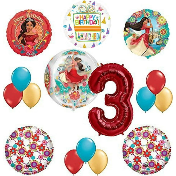 Princess Elena Of Avalor 3rd Birthday Party Supplies Balloon Decoration kit
