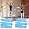 thumbnail image 3 of Shisuyan 2Pcs 4m Colorful Rhythmic Gymnastics Ribbon Dancing Gymnastics Ribbon Dancing Streamers for Kids Children (Blue), 3 of 8