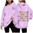 thumbnail image 2 of WEAIXIMIUNG Teacher Sweatshirt Plus Size Autumn Winter Printed Hoodie for Women, 2 of 7