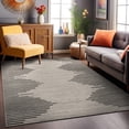 thumbnail image 6 of World Rug Gallery Area Rug Bohemian Stripe Jute Rug Carpets for Living Room Rugs for Sale - CREAM 4'x6', 6 of 7