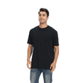 thumbnail image 3 of Zfeel Short Sleeve Heavyweight T-Shirt, Men's 100% Cotton Crewneck Blank Tee, Black, 4XL, 3 of 6