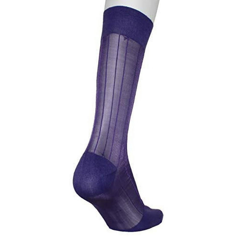 dark purple dress socks Purple Cotton Mid Calf Dress Socks