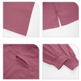 thumbnail image 6 of Women's Medical Scrubs Set V Neck Short Sleeve Scrubs Top and Cargo Taper Pants Solid Comfort Wrinkle-Resist 2 Pieces Outfit, M, 6 of 7