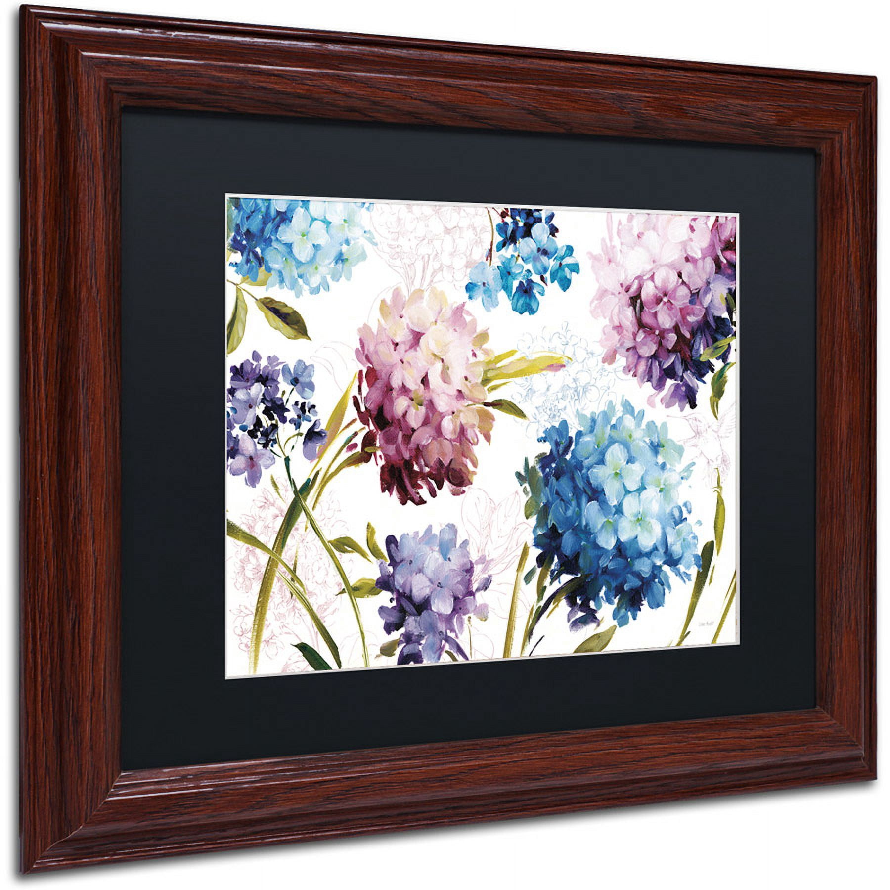 Trademark Fine Art "Spring Nectar I Laurie" Canvas Art by Lisa Audit, Black Matte, Wood Frame