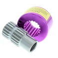 thumbnail image 5 of Aluminum Quick Release Steering Wheel Hub, 3/4 Inch Splined, Push Button Release, Billet Aluminum with Steel Sleeve, Purple Anodized Finish, Easy Removal for Race Cars, 5 of 9