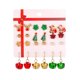 thumbnail image 1 of Ruifaya Pendientes colgantes navideños con forma de árbol de Navidad, muñeco de nieve, para mujer y niña, joyería con gancho, 1 of 6