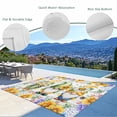 thumbnail image 3 of Sunflowers Outdoor Rug for Patio/Deck/Porch, Non-Slip Large Area Rug 5 x 8 Ft, Spring Flowers Gnomes Hydrangea Daisy Wood Indoor Outdoor Rugs Washable Area Rugs, Reversible Camping Rug Carpet Runner, 3 of 8