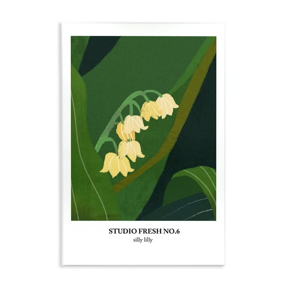 Stupell Industries Silly Lily Studio Poster Plants & Flowers Painting Unframed Art Print Wall Art, 10 x 15