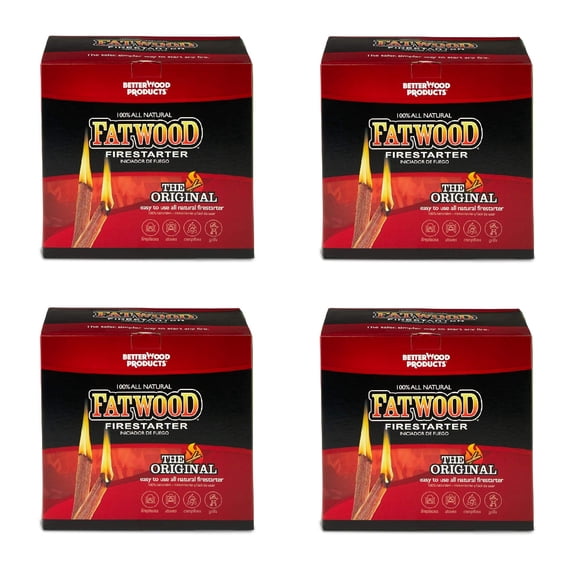 Encendedor Betterwood Fatwood Natural de Pino Paquete de 4 4.54 kg