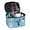 Hummingbird Daisy Blue, variant on HELLHERO Sunflowers Pattern Polyester Travel Cosmetic Toiletry Bags Portable Travel Cosmetic Makeup Bag Travel Make Up Organizer Office for Makeup