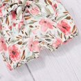 thumbnail image 4 of Styles I Love Infant Baby Girls Short Sleeve Ribbed Ruffle Cotton Romper with Floral Shorts & Headband 3pcs Outfit (Pink, 90/12-18 Months), 4 of 7