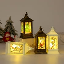 Tyidzon Mini Candle Lantern 5.5 Inch, Battery Included, Lanterns Decorative Indoor, Christmas Decorative Lantern, Indoor Candle Lantern, Christmas Decorations for Home Porch Patio