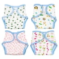 thumbnail image 1 of Miangastore 4 Pcs Couches pour Poupée Réutilisables Vêtements Accessoires de Jeu de Rôle Lavables sous-Vêtements pour Poupée, 1 of 9