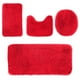 thumbnail image 2 of Juego de 4 alfombras de baño de color liso (40 x 38 cm, 40 x 50 cm, 40 x 60 cm y 40 x 80 cm), ultrasuaves y muy absorbentes, antideslizantes, lavables a máquina para un cuidado fácil. Juego, 2 of 8