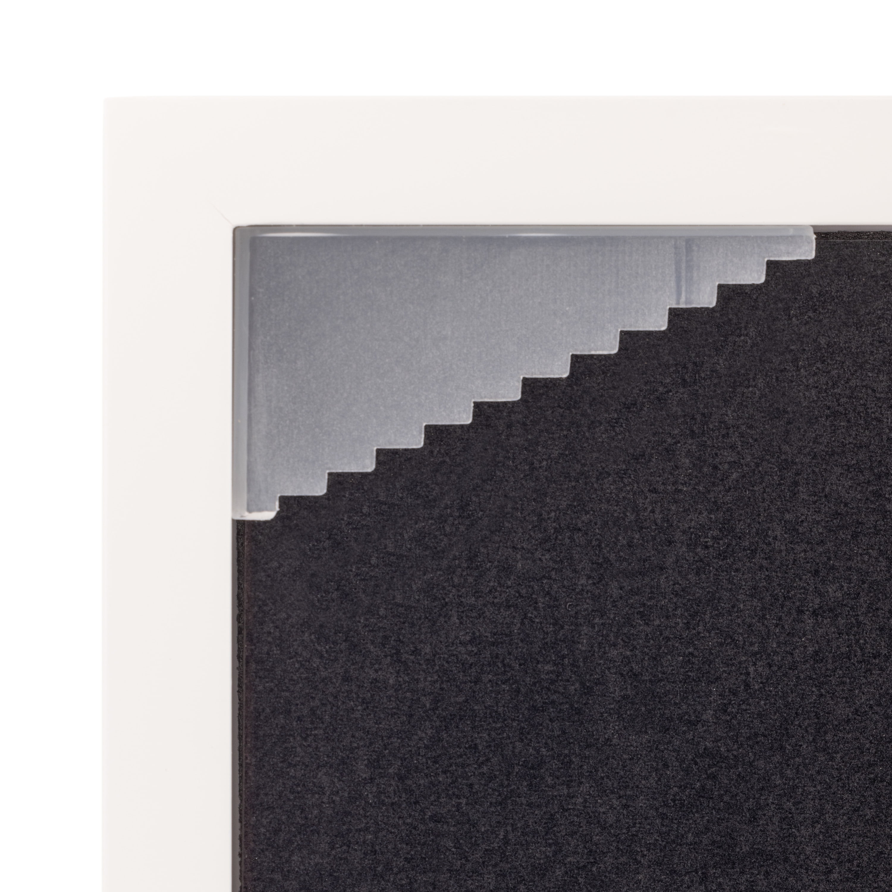 Gallery Solutions 14"x18" White Frame, Double Mat Wall Tabletop Display for 11"x14" Photos