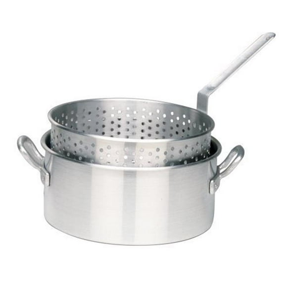 Bayou Classic 1201 Aluminum 10-Qt. Fry Pot- Basket - No Lid