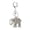 Silver, variant on Elephant Keychain Electroplate Retro Good Luck Animal Key Ring Bag Car Accessory for Women, Silver, 3.94 inches / 10 cm
