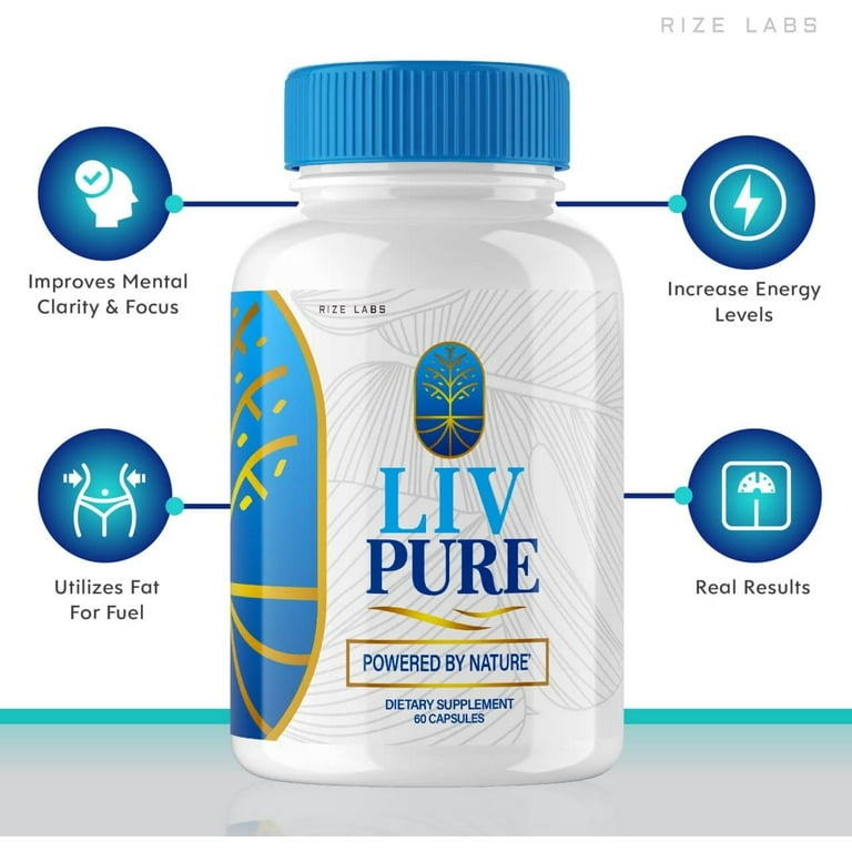 2 Pack) Liv Pure - LivPure Powered by Nature Advanced Formula Pure Support Supplement Dietary Supplement for Liver Support Live Pure Capsules Liver Fuction Pills Extra Strength Vegan (120 Capsules) - Walmart.com