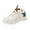 Beige, variant on Women Winter Platform Colorblock Casual Lace-Up Walking Sneakers Lightweight Soft Thicken Shoes Outdoor Activities