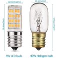 thumbnail image 2 of Bombilla Led E17 Para Horno Microondas, Aparato De Cocina, Bombilla Para Estufa, 4 Vatios (Equivalente A Bombilla Halógena De 40 W), Luz Blanca Cálida, Indicador E17 De 3000 K, Base Intermedia Regulab, 2 of 5