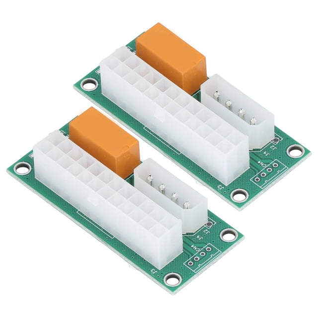 Adaptador de arranque de energía dual, 2 piezas de fuente de alimentación dual de sincronización de arranque PSU Splitter durabilidad extendida