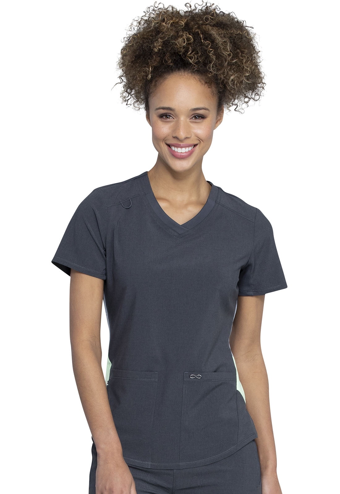 Cherokee - Cherokee Infinity V-Neck Scrub Top CK925A, XS, Heather ...