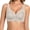 Beige, variant on Women Wireless Front Snap Closure Bra, Floral Embossed Seamless Back Smoothing Comfort Everyday Support Lounge Bra Beige XL