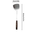 thumbnail image 3 of Wok Spatula,Spatulas for Wok, Stainless Steel Metal Wok Spatulas for Kitchen Use Cooking,Stainless Steel Spatulas with Wooden Handle Metal Spatulas for Kitchen Use Cooking Utensils for Wok, 3 of 9