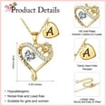 thumbnail image 5 of AUNOOL Unicorns Initials Necklaces for Women 14K Gold Plated Colorful CZ Heart Unicorn Pendant Necklace Unicorn Jewelry Gifts, 5 of 6