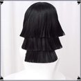 thumbnail image 4 of Peluca de cosplay Wiggy Mermaid Obanai para disfraz de DS, color negro, 4 of 6
