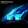thumbnail image 2 of Nitro 27" WQHD 2560 x 1440 PC Gaming IPS Monitor | AMD FreeSync Premium Up to 180Hz Refresh 0.5ms DCI-P3 95% 1 Display Port 1.2 & 2 HDMI 2.0 XV271U M3bmiiprx,Black, 2 of 5