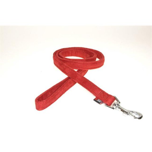 Dogline M8061-3 6 Pi. L x 0,63 Po Laisse pour Chien en Microfibre de Confort&44; Rouge