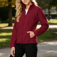 thumbnail image 6 of yillto Fleece Jacket Women Zip up Lightweight Soft Warm Winter Jackets for Women with Pockets Hiking Coat, 6 of 6