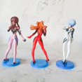 thumbnail image 2 of Anime NEON GENESIS EVANGELION EVA Asuka Ayanami Rei Kawaii figura de PVC modelo juguetes muñeca colecciona adornos regalos, nuevo, 17CM, 3 piezas por juego QYM unisex, 2 of 2