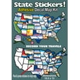 thumbnail image 2 of State Sticker Travel Map Sticker STATESTICKERMAP United States Map With 50 State Stickers; Self Adhesive Type; Permanent State Sticker; 19-1/2 Inch Length x 13 Inch Width; Vinyl Map, 2 of 2