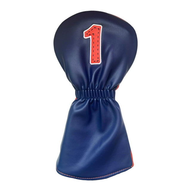 Funda de cuero PU shamjiam para cabeza de palo de golf azul 40x20x3 cm