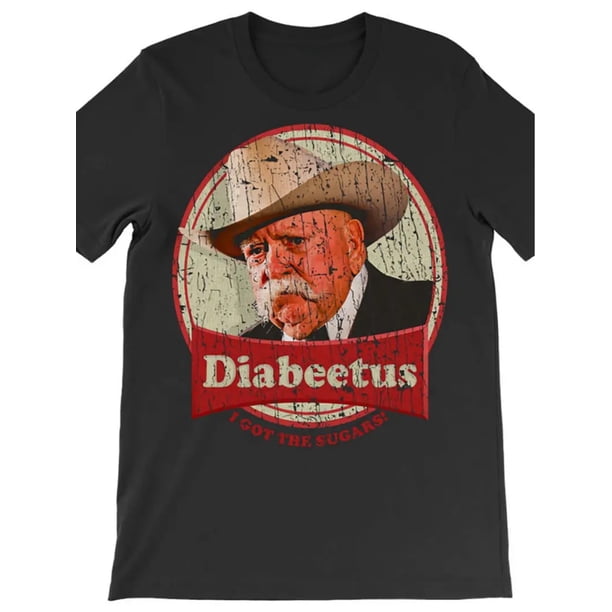1pc Diabeetus Graphic T-Shirt, Unisex Retro Style Cotton Tee, Casual Crew Neck, Medium Stretch, Breathable & Moisture-Wicking, Ideal for Sports