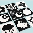 thumbnail image 4 of Tarjeta Flash para Bebé de Alto Contraste, Tarjetas de Actividades de Aprendizaje de Estimulación Visual para 0-3 Meses, Tarjetas en Blanco y Negro, Juguetes para Bebé, 20 Piezas, Regalo para Bebé, 4 of 5
